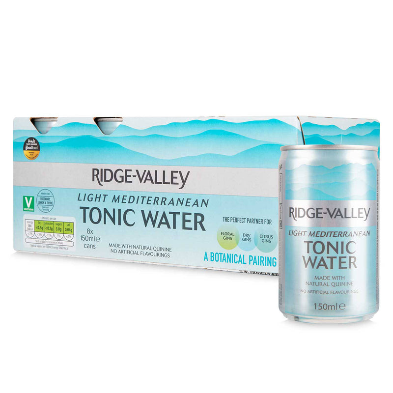Light Mediterranean tonic water 8 pack - British product