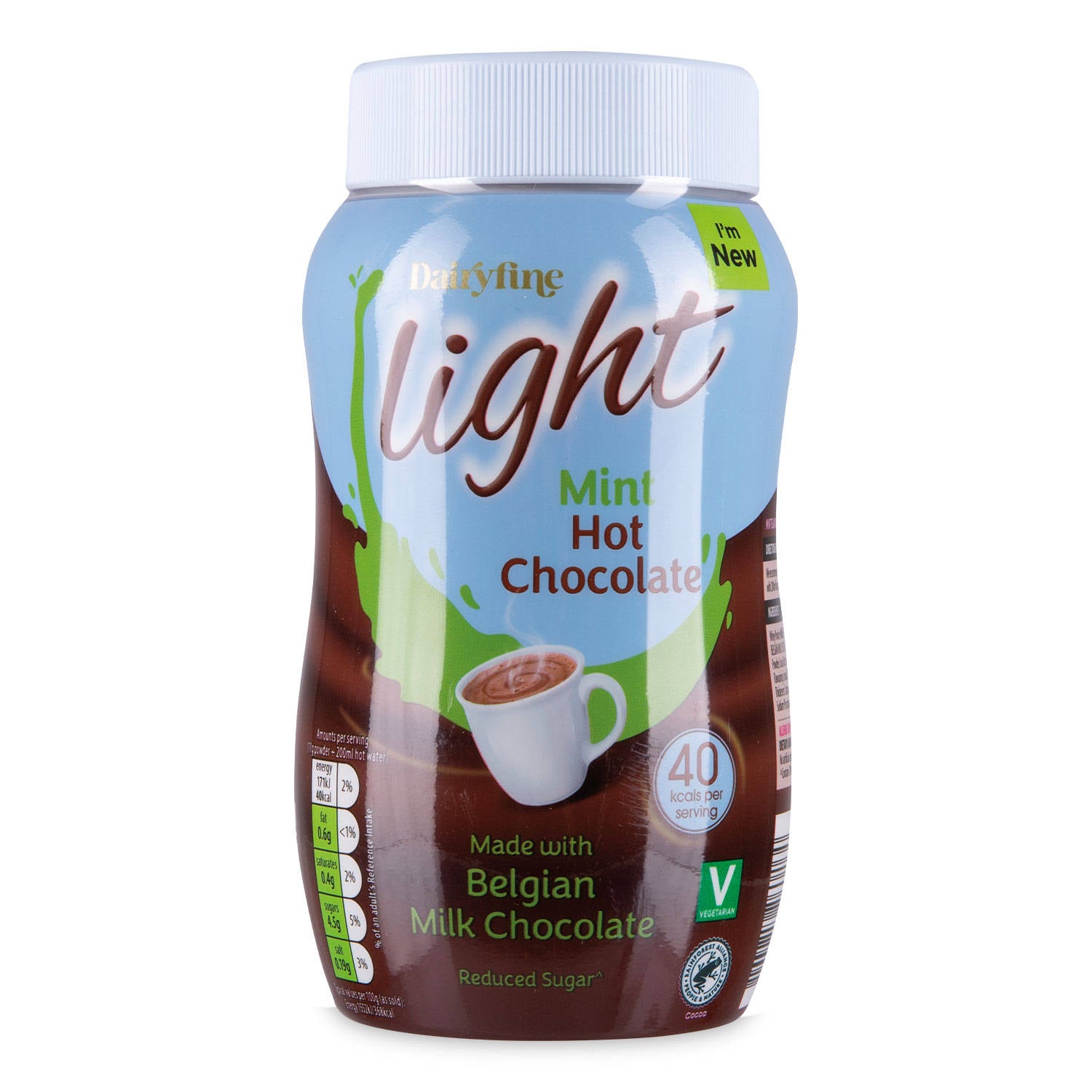 Light mint hot chocolate drink mix 300g, UK version