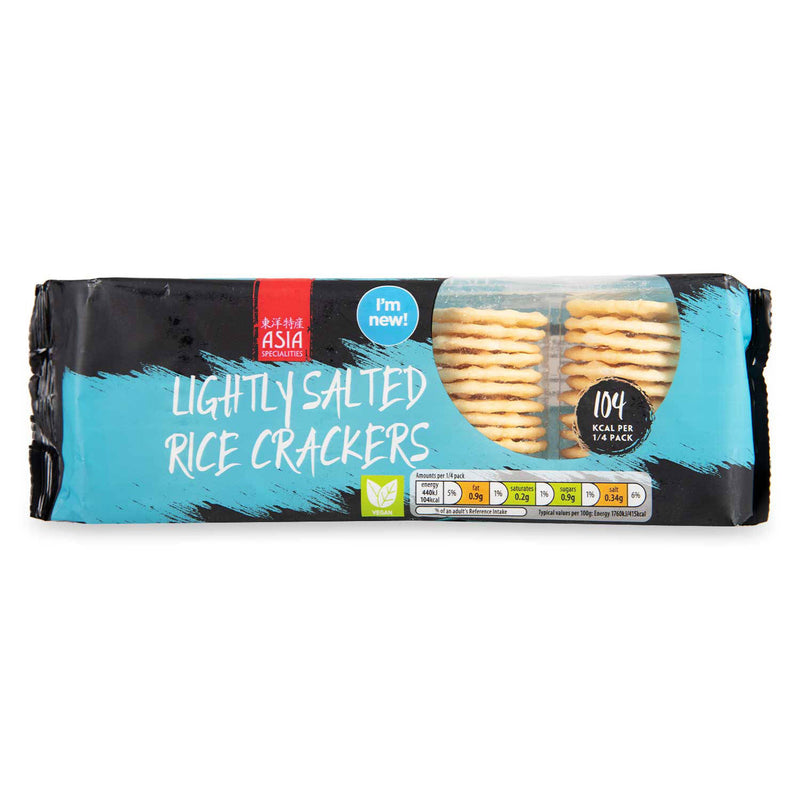 Lightly salted rice crackers 100g - British product