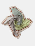 Lime Stripe Scarf polyester (British brand)