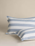 Linen blend striped bedding set, imported from the UK