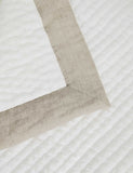 Linen border quilted bedspread, UK version