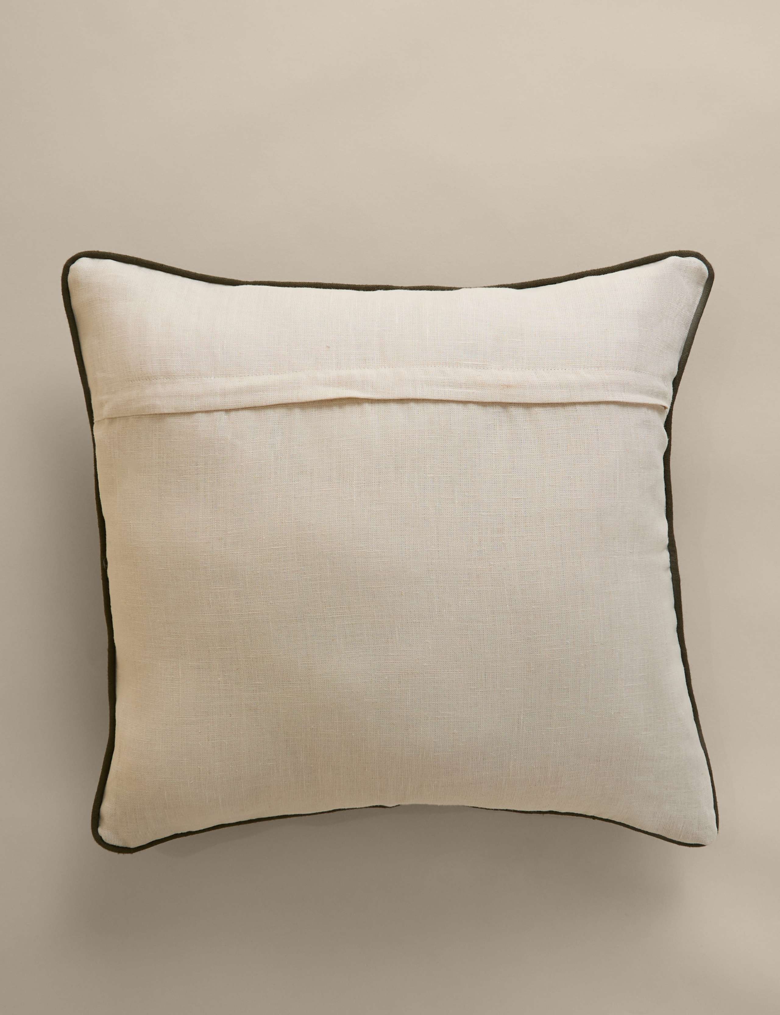 Linen Ikat Cushion 50cm square, UK version