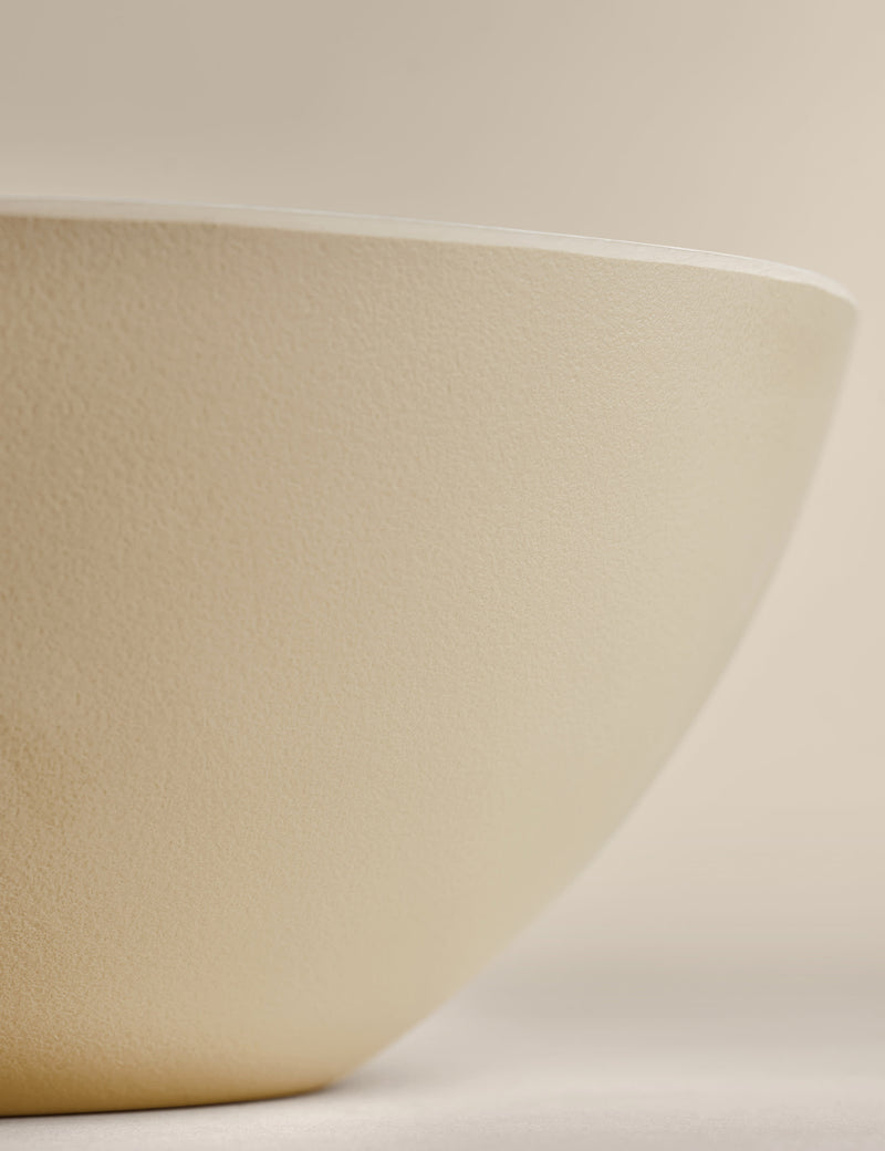 Linen reactive picnic serving bowl made from melamine, UK version