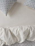 Piglet In Bed linen folk floral fitted sheet, imported from the UK