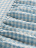 Piglet in Bed gingham linen valance sheet, UK version