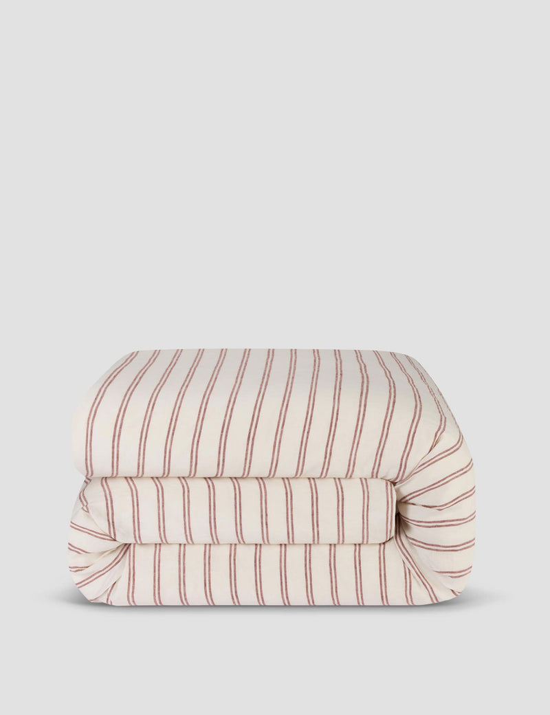 Piglet in Bed linen stripe duvet cover, imported from the UK
