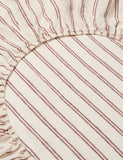 Piglet in Bed Kemptown Stripe fitted sheet (British brand)