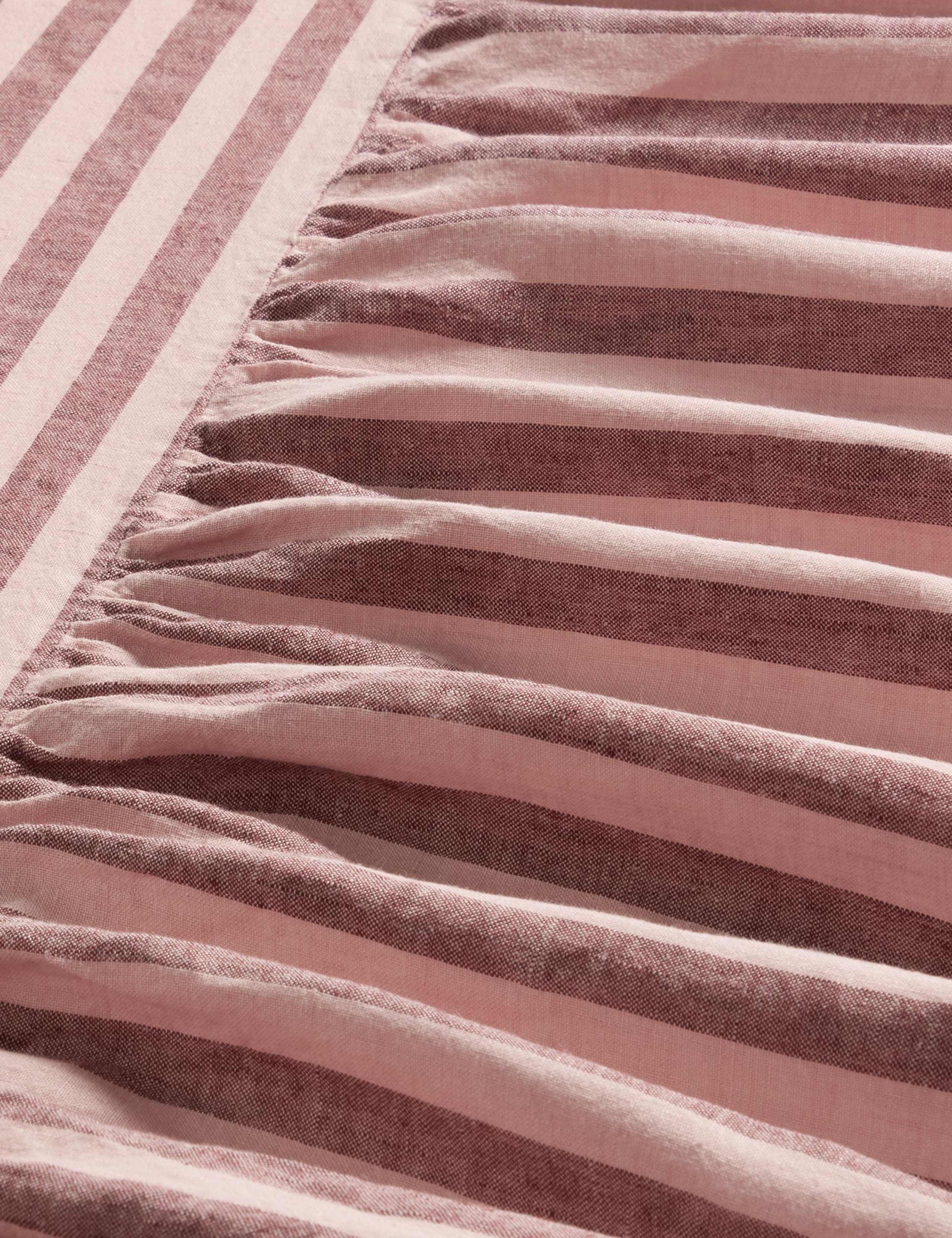 Piglet In Bed striped valance sheet, UK version