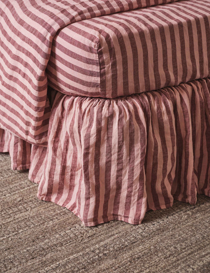 Piglet In Bed striped valance sheet, UK version