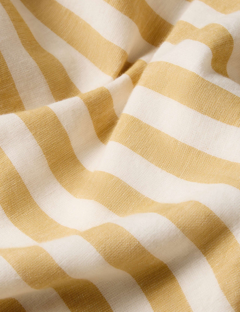 Piglet in Bed linen rich striped flat sheet - British product
