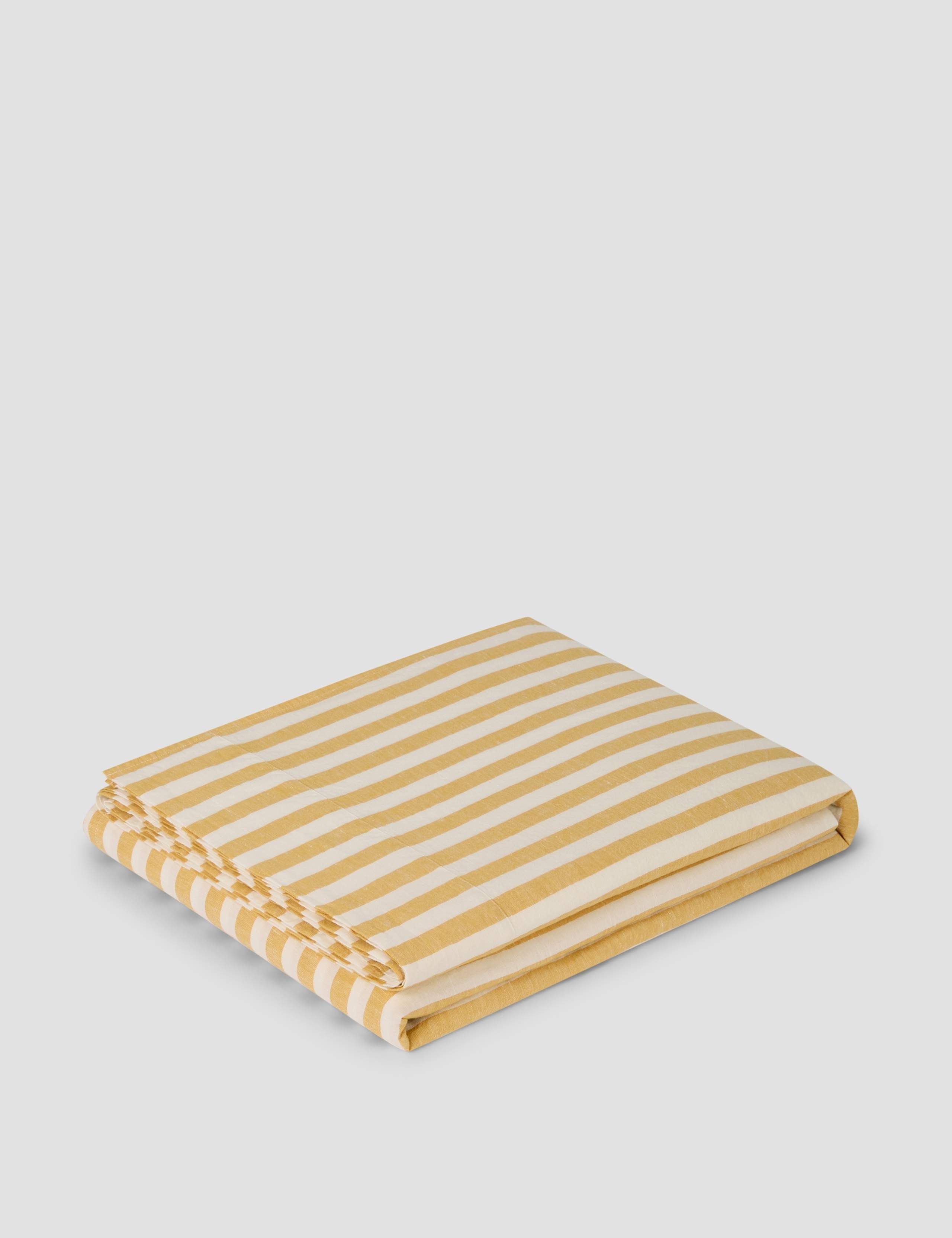 Piglet in Bed linen rich striped flat sheet - British product