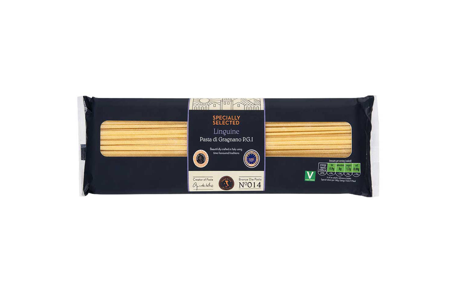 Dried linguine and rigatoni pasta 500g (British brand)