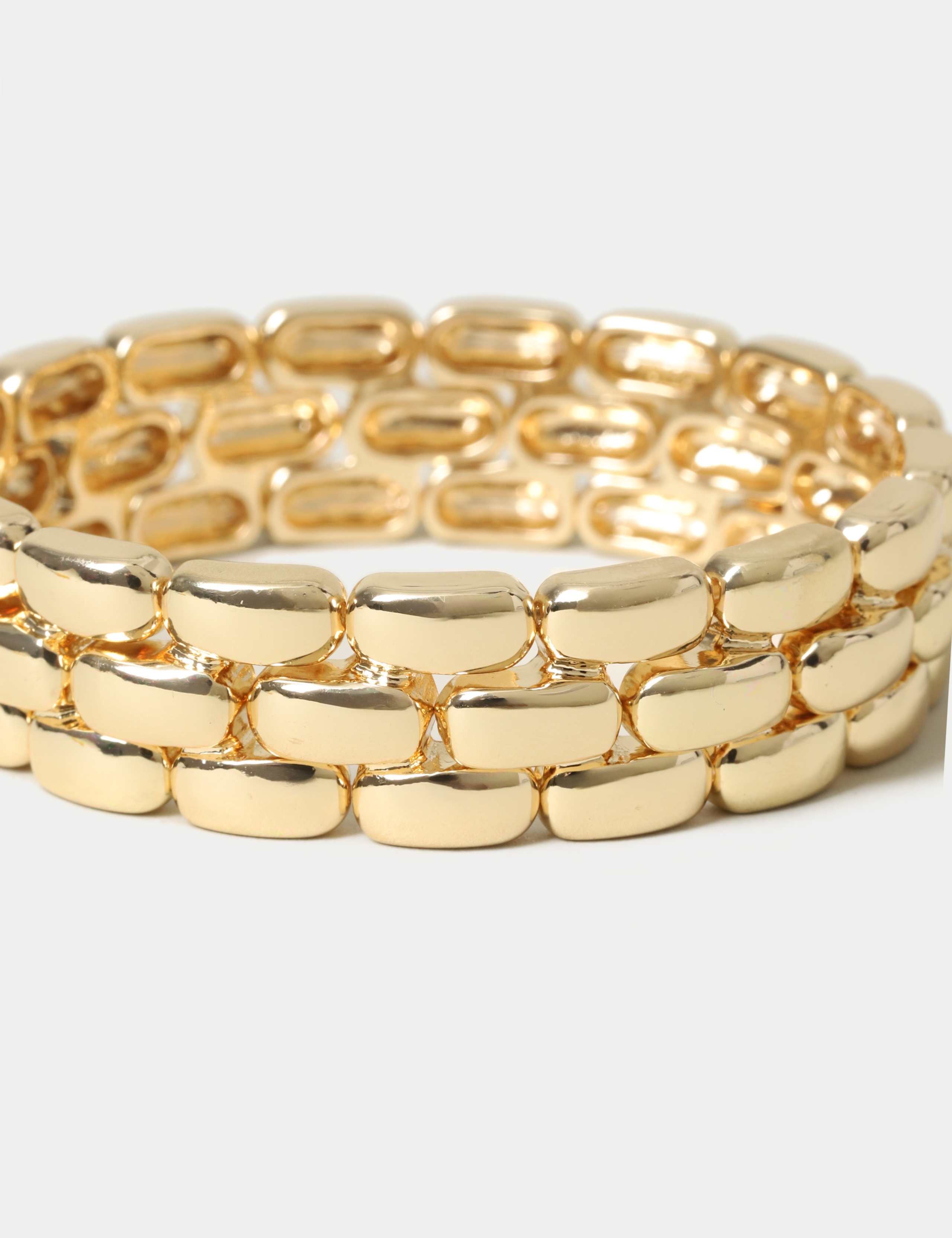 Linked bracelet in metal style, UK version