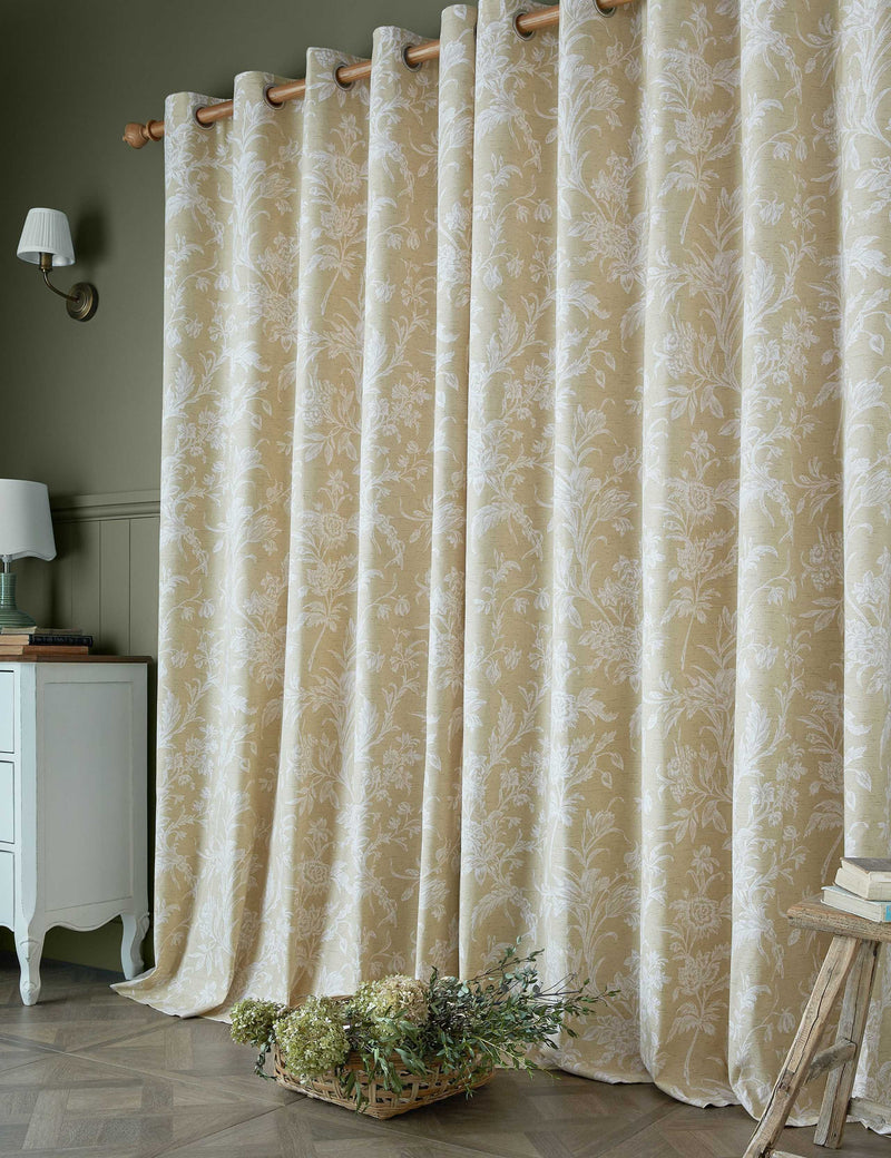 Laura Ashley Lloyd pure cotton eyelet curtains, imported from the UK