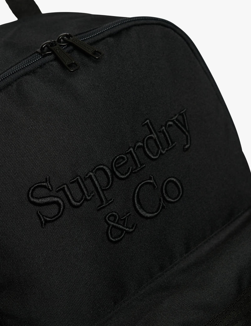 Superdry logo backpack with embroidered branding (British brand)