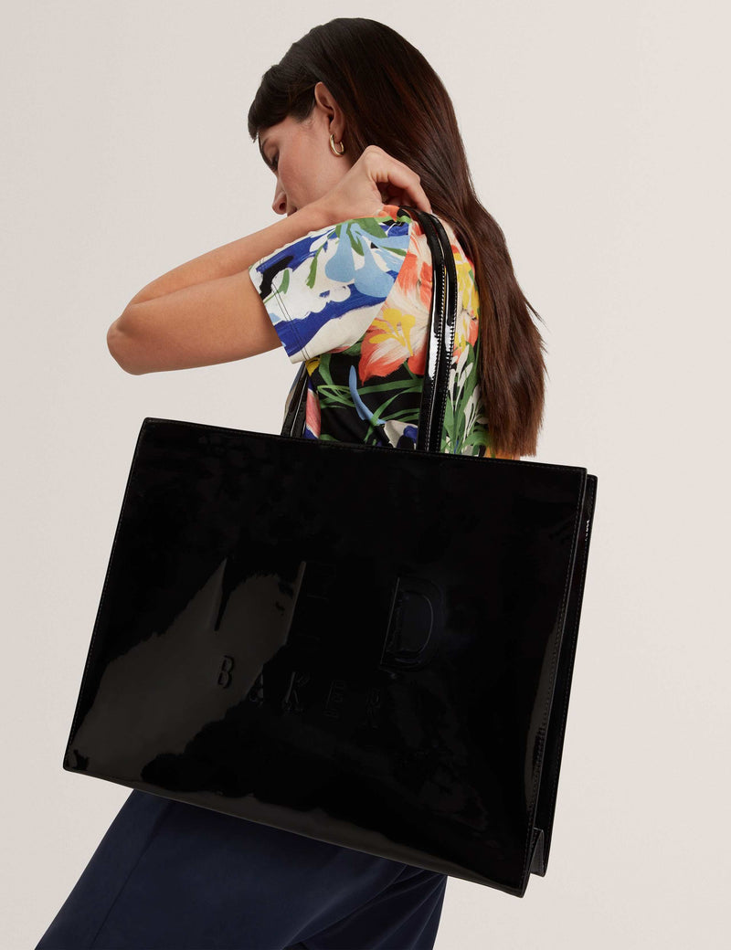 Ted Baker logo webbing glossy tote bag - British product