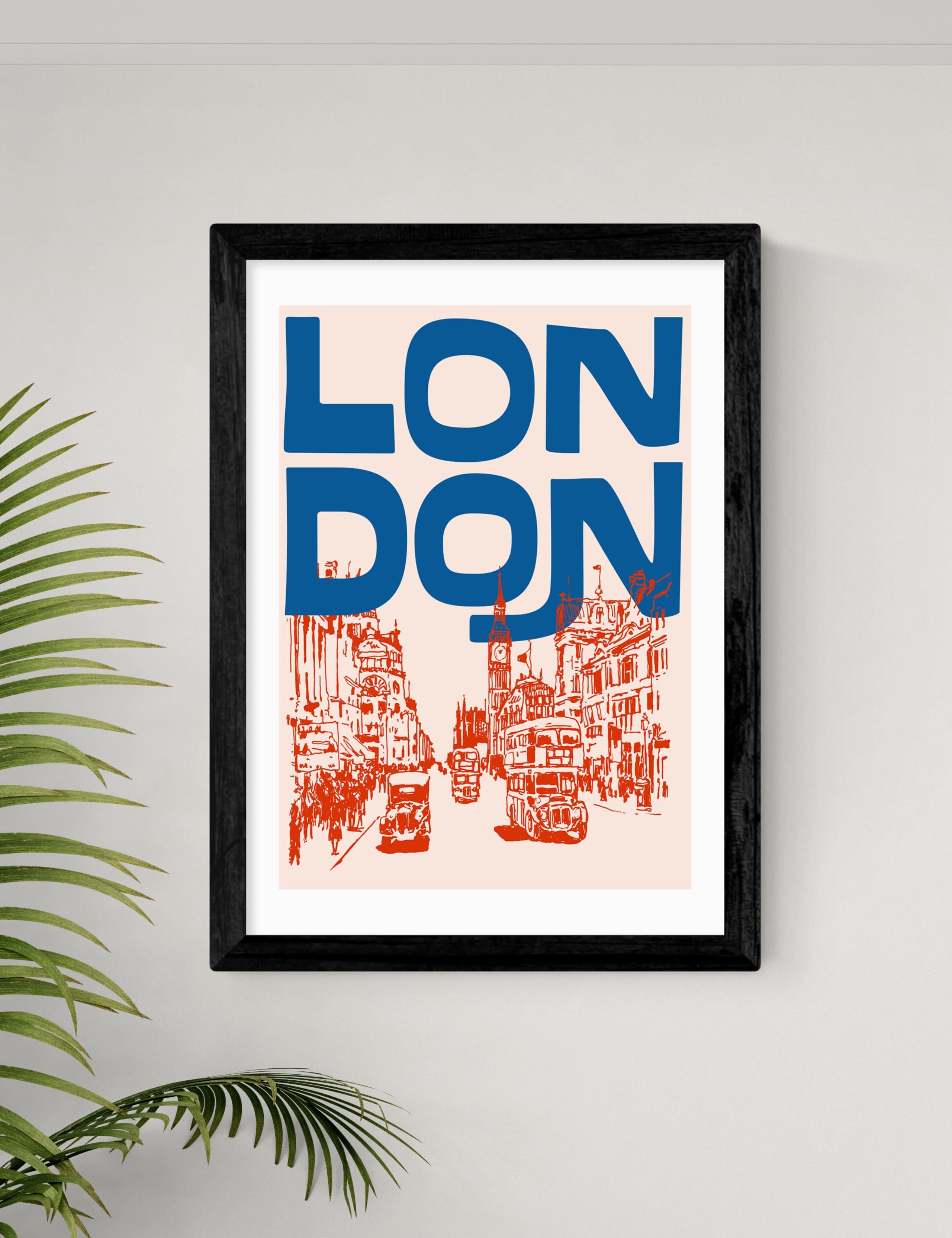 East End Prints London city framed art print multiple sizes, imported from the UK