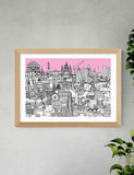East End Prints London Jungle framed art print (British brand)