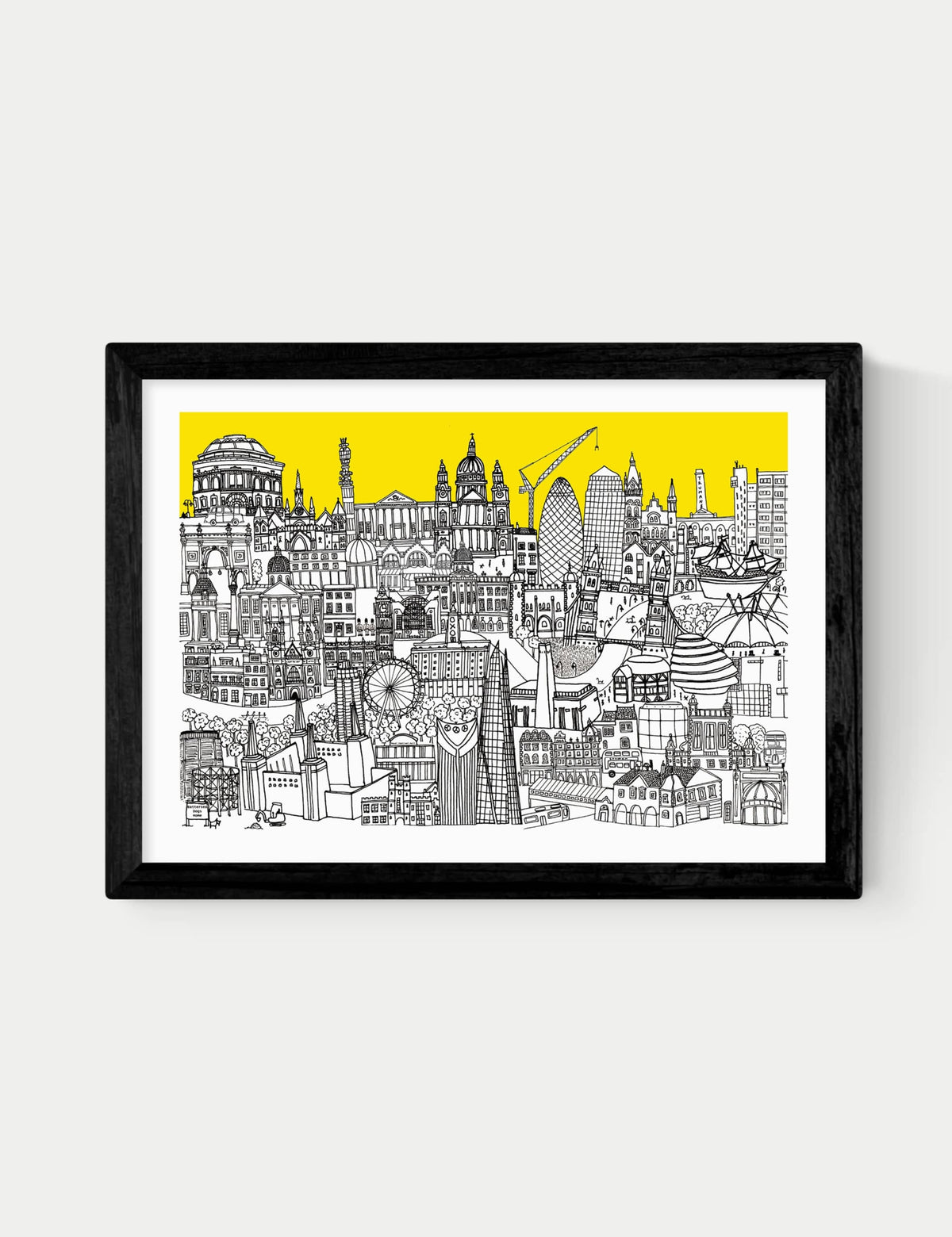 East End Prints London Jungle framed art (British brand)