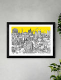 East End Prints London Jungle framed art (British brand)