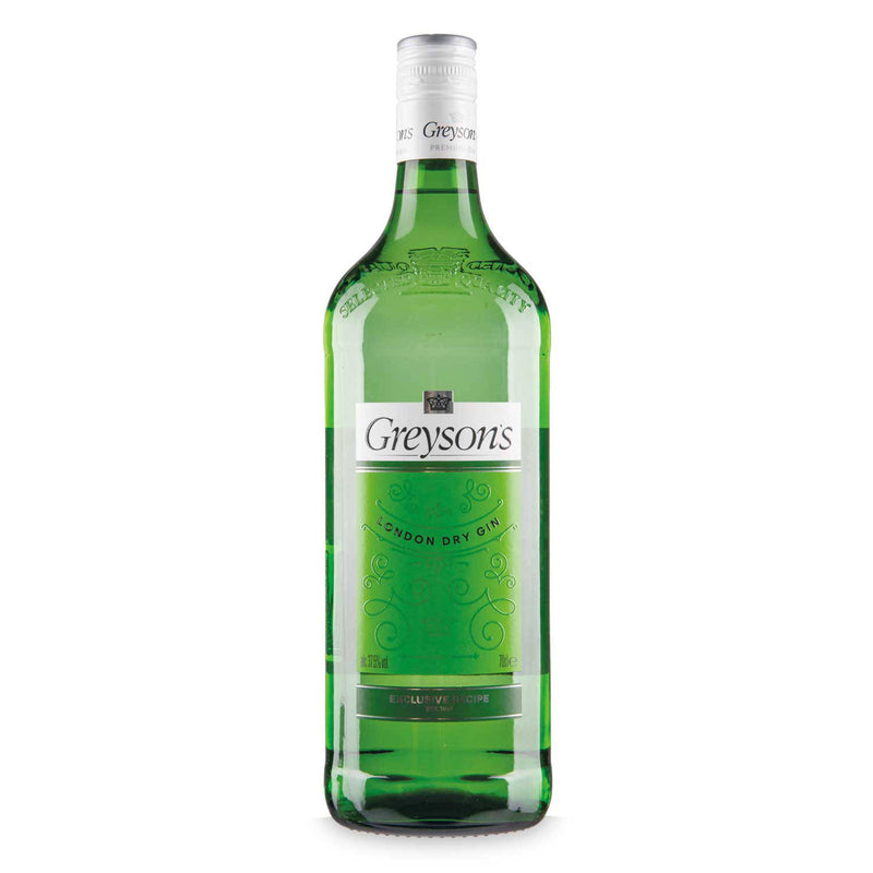Greyson's London Dry Gin 700ml bottle, imported from the UK