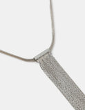 Long fringe necklace with brass and iron clasp, UK version