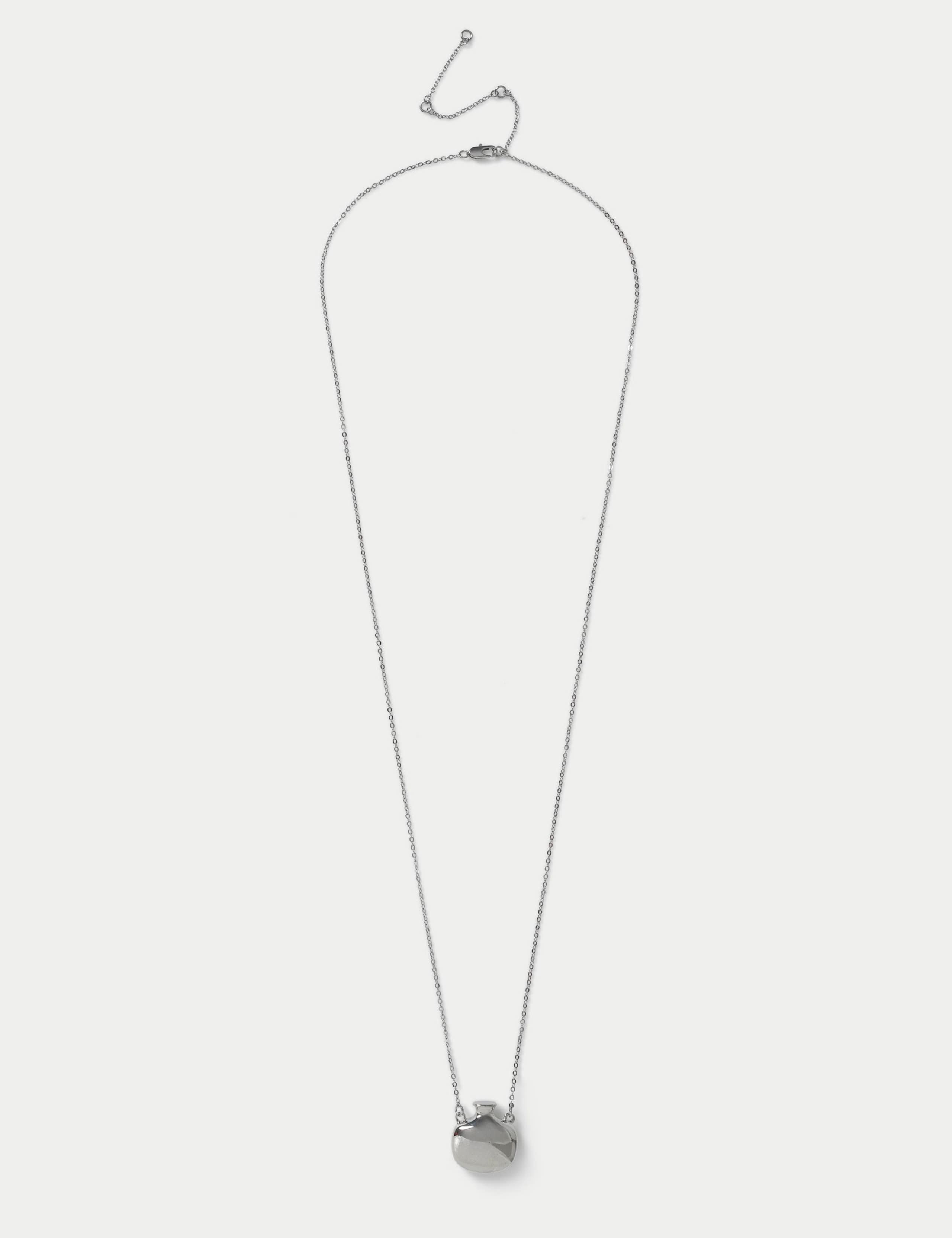 M&S Long Puff Circle Pendant Necklace, UK version