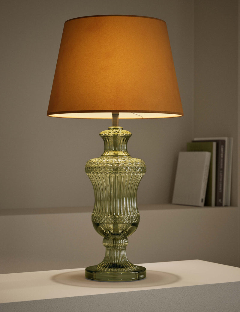 Loretta table lamp glass base 55.5 cm, imported from the UK