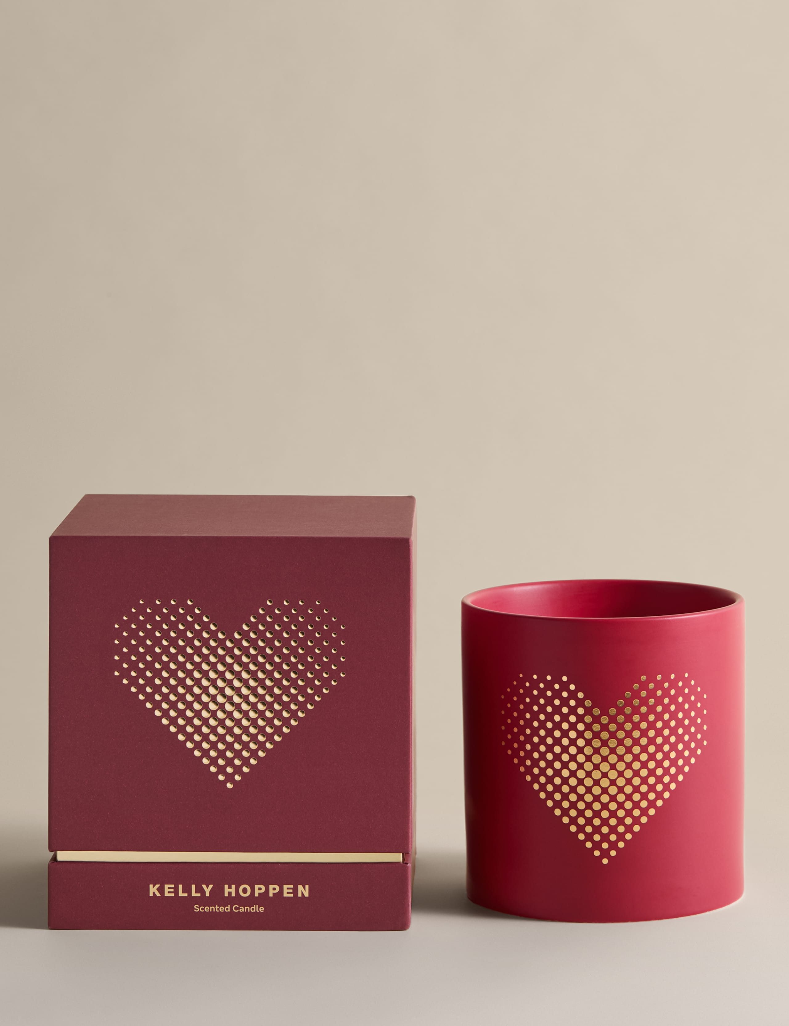 M&S Kelly Hoppen Love decorative 3 wick candle ceramic vessel (British brand)