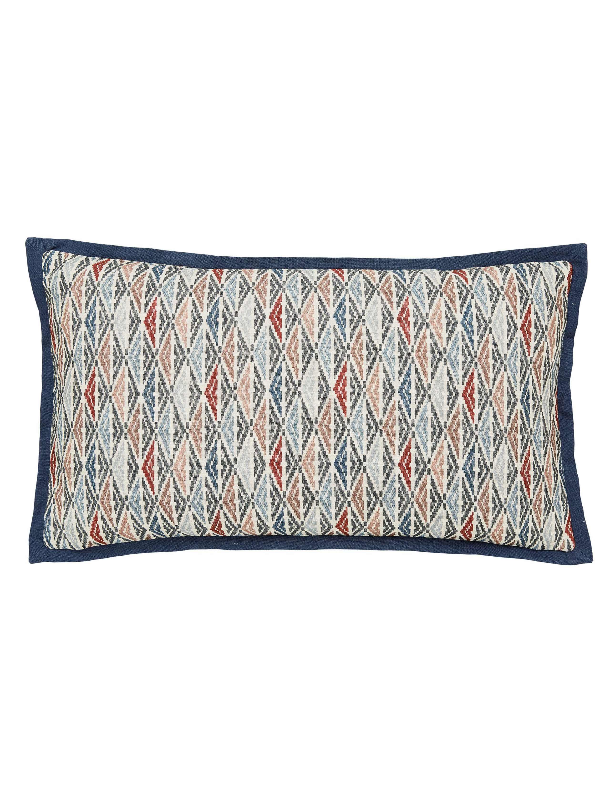 Bedeck Lucine geometric diamond rectangle cushion (British brand)