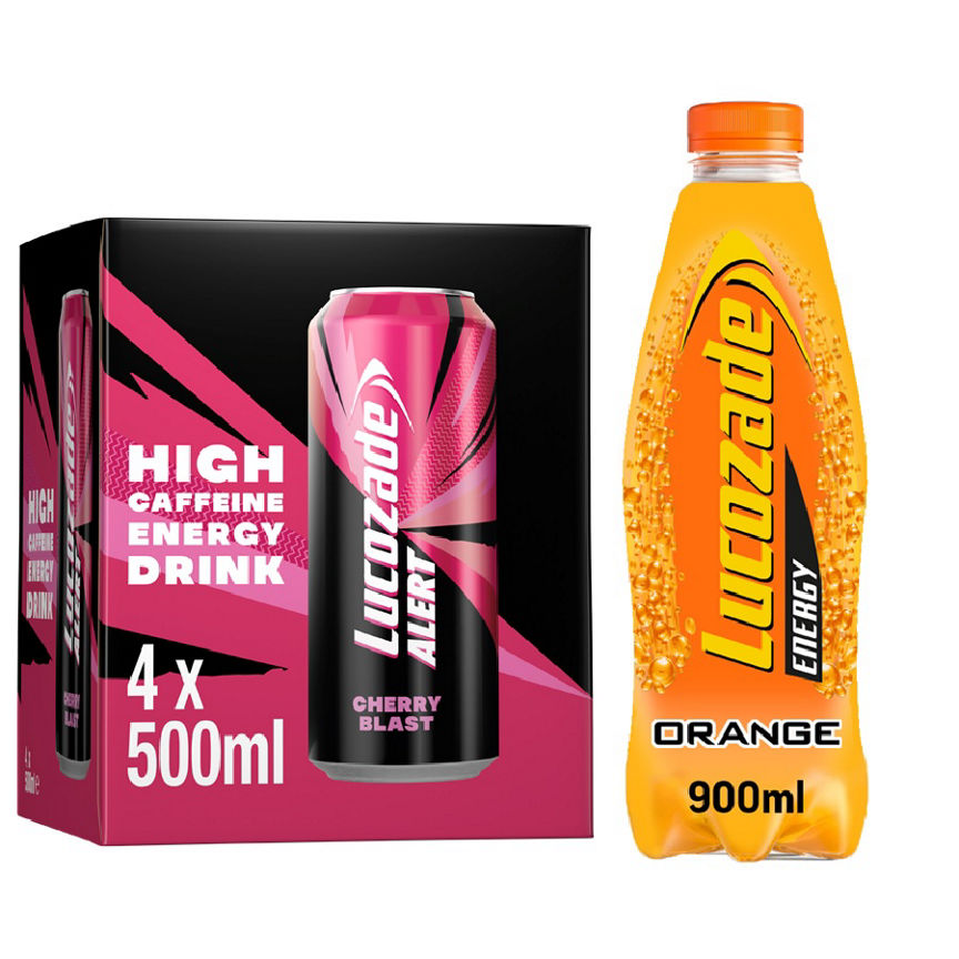 Lucozade Energy Bottle & Alert Cans Bundle