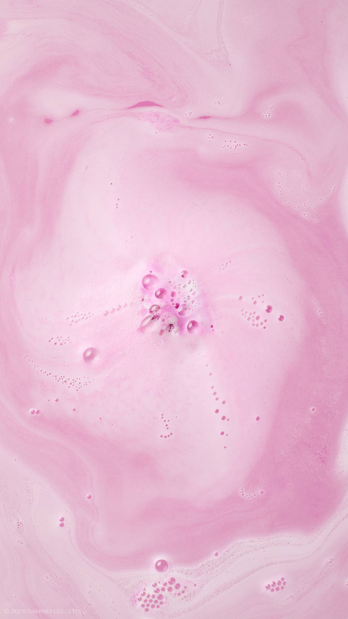 Lush Kuromi bath bomb with rainbow black lustre, UK version