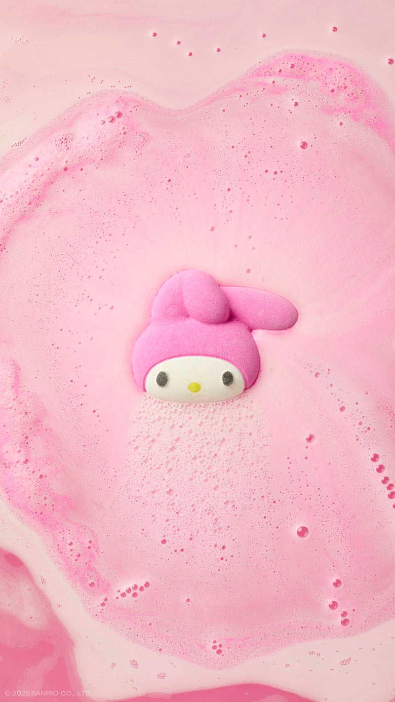 Lush My Melody bath bomb in pink, imported from the UK