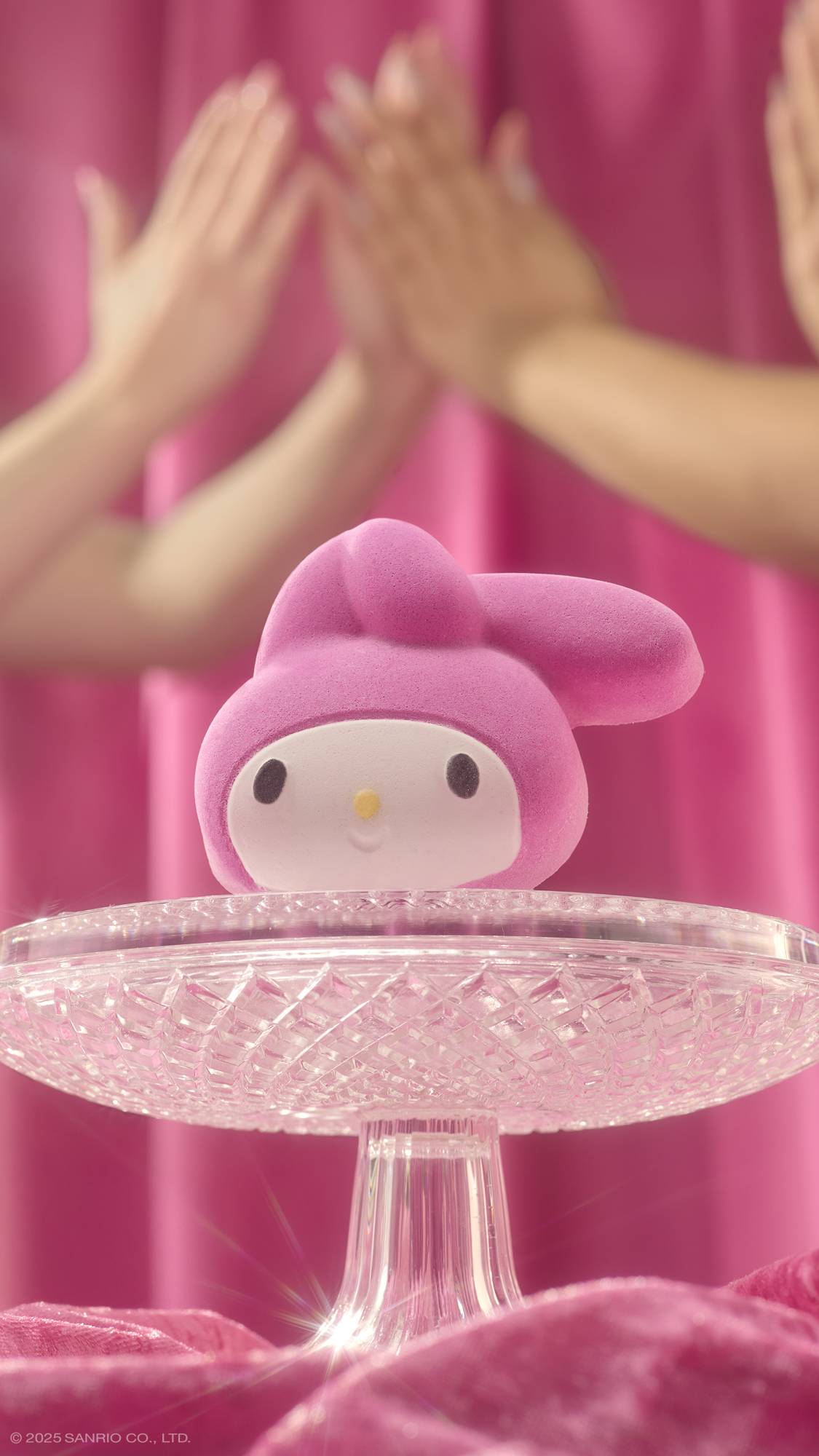 Lush My Melody bath bomb in pink, imported from the UK
