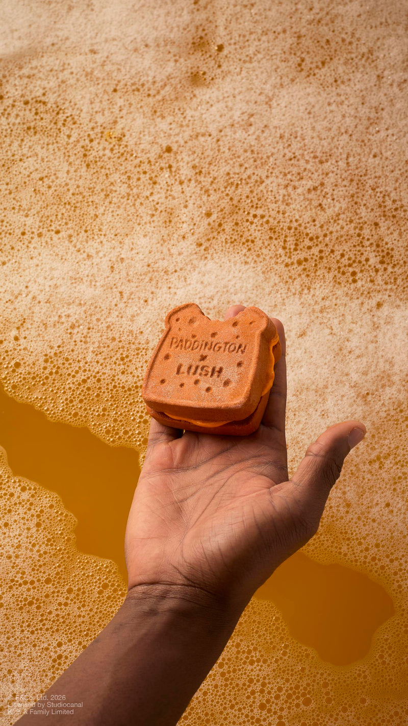 Lush marmalade sandwich Bubbleroon bubble bar, imported from the UK
