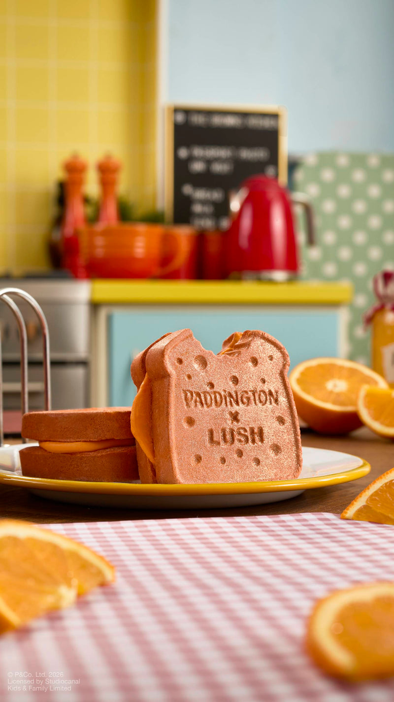 Lush marmalade sandwich Bubbleroon bubble bar, imported from the UK