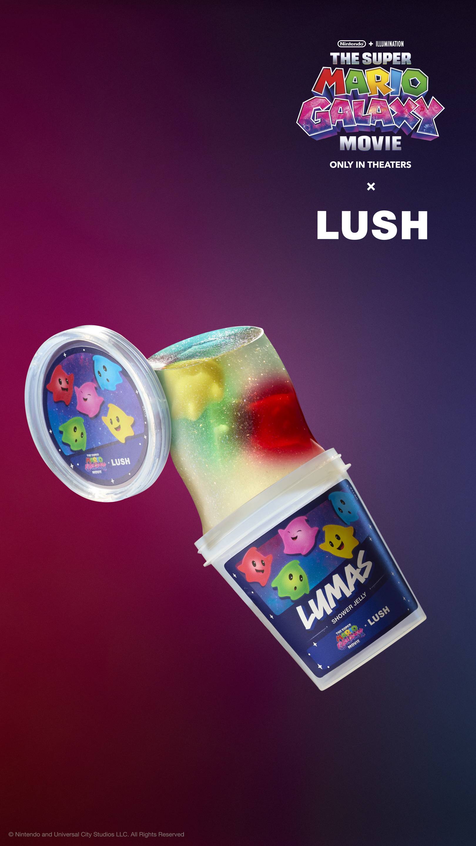 Lush Lumas shower jelly Super Mario Galaxy edition, UK version
