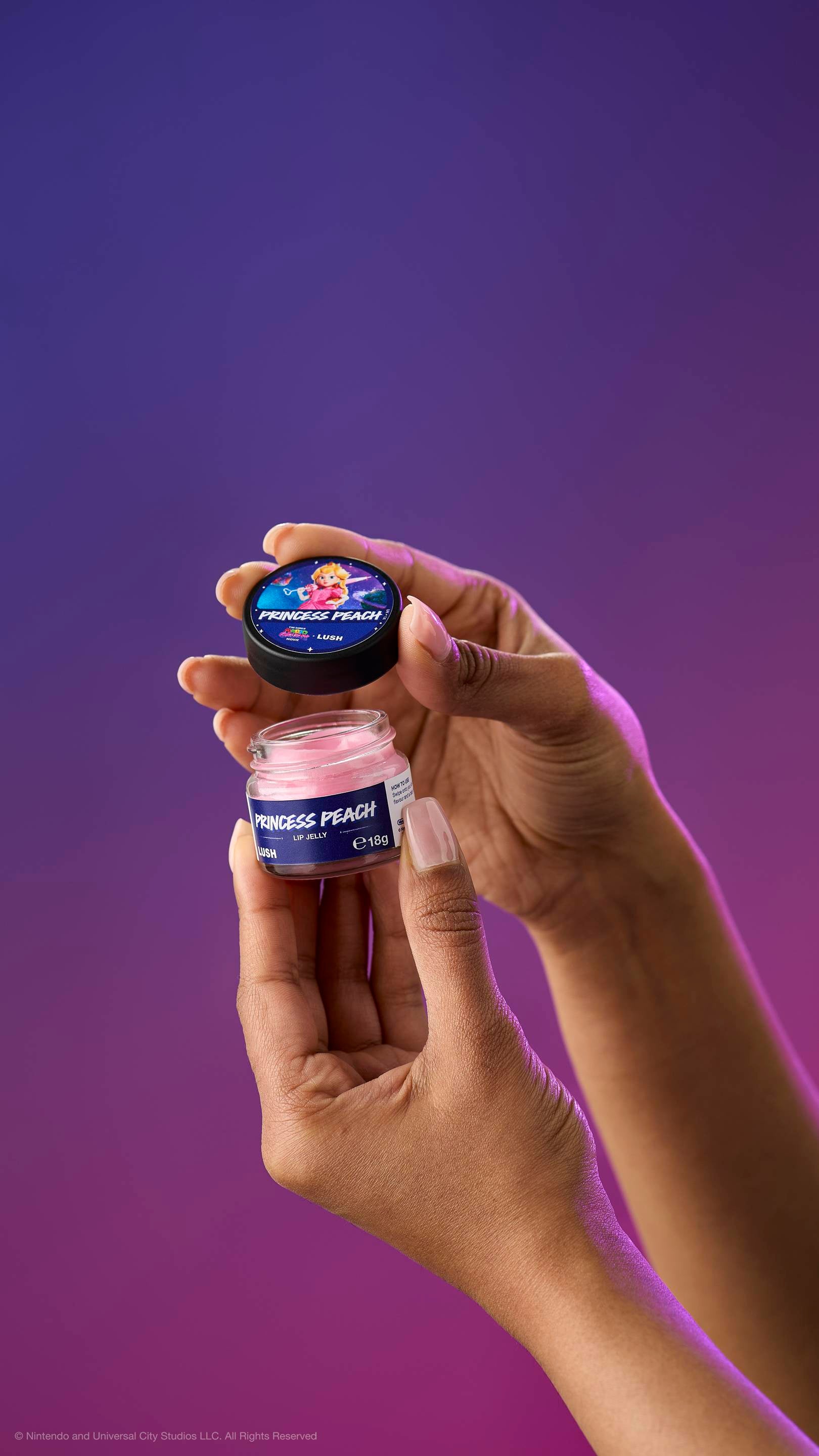 Lush Princess Peach lip jelly Super Mario edition (British brand)