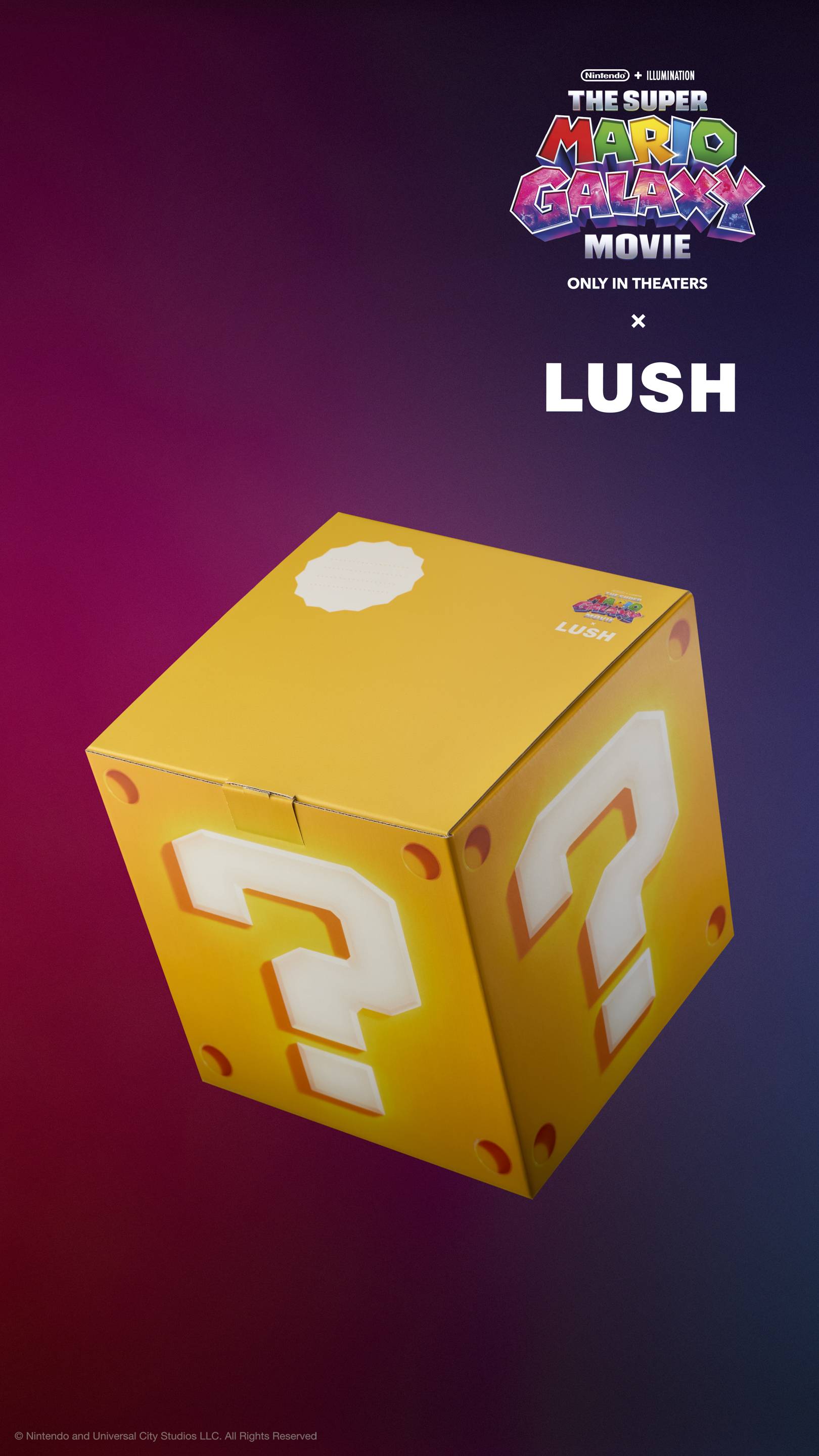 Lush Super Mario Question Block gift box - British product