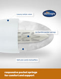 Silentnight pocket sprung pure cotton pillow, UK version