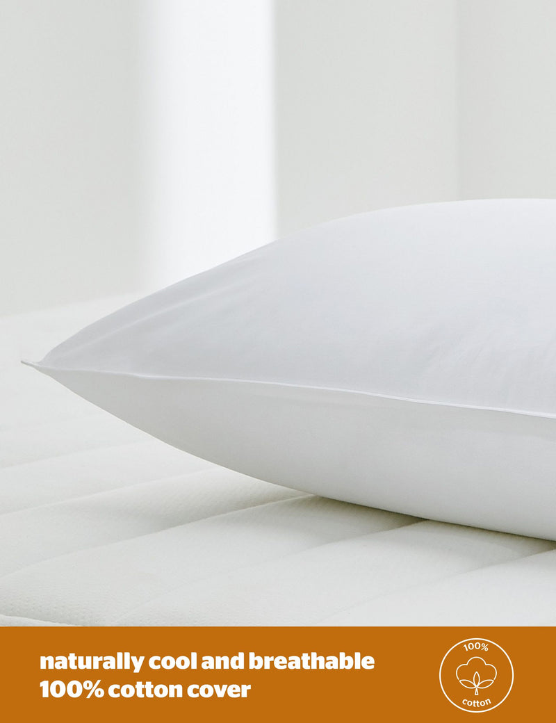 Silentnight pocket sprung pure cotton pillow, UK version