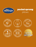 Silentnight pocket sprung pure cotton pillow, UK version