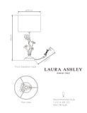 Laura Ashley Lyndale decorative metal table lamp, UK version