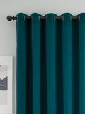 Catherine Lansfield Teal Blue Wilson Thermal Fleece Lined Door Curtain Panel