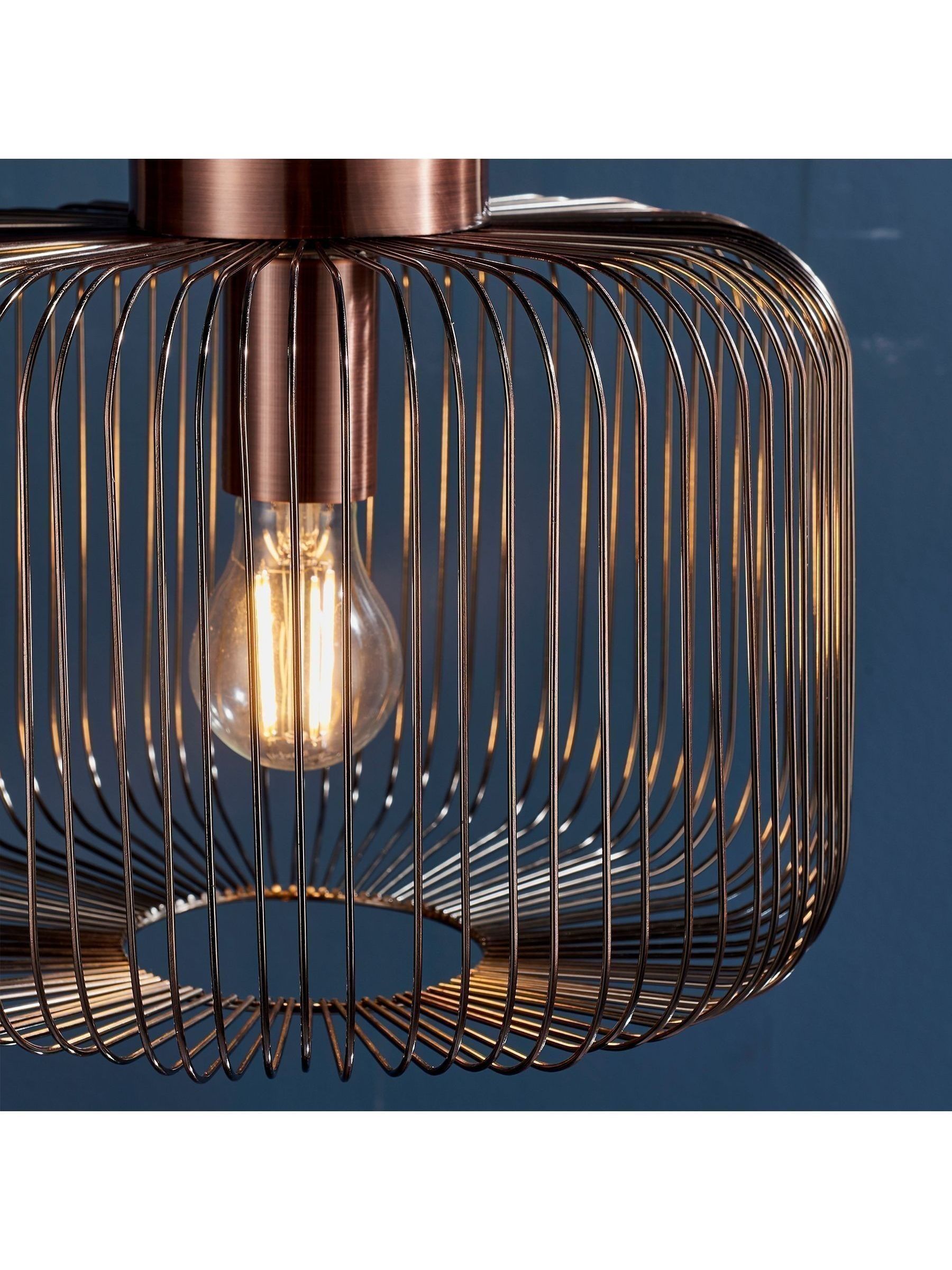 Gallery Home copper Nichol ceiling light pendant (British brand)