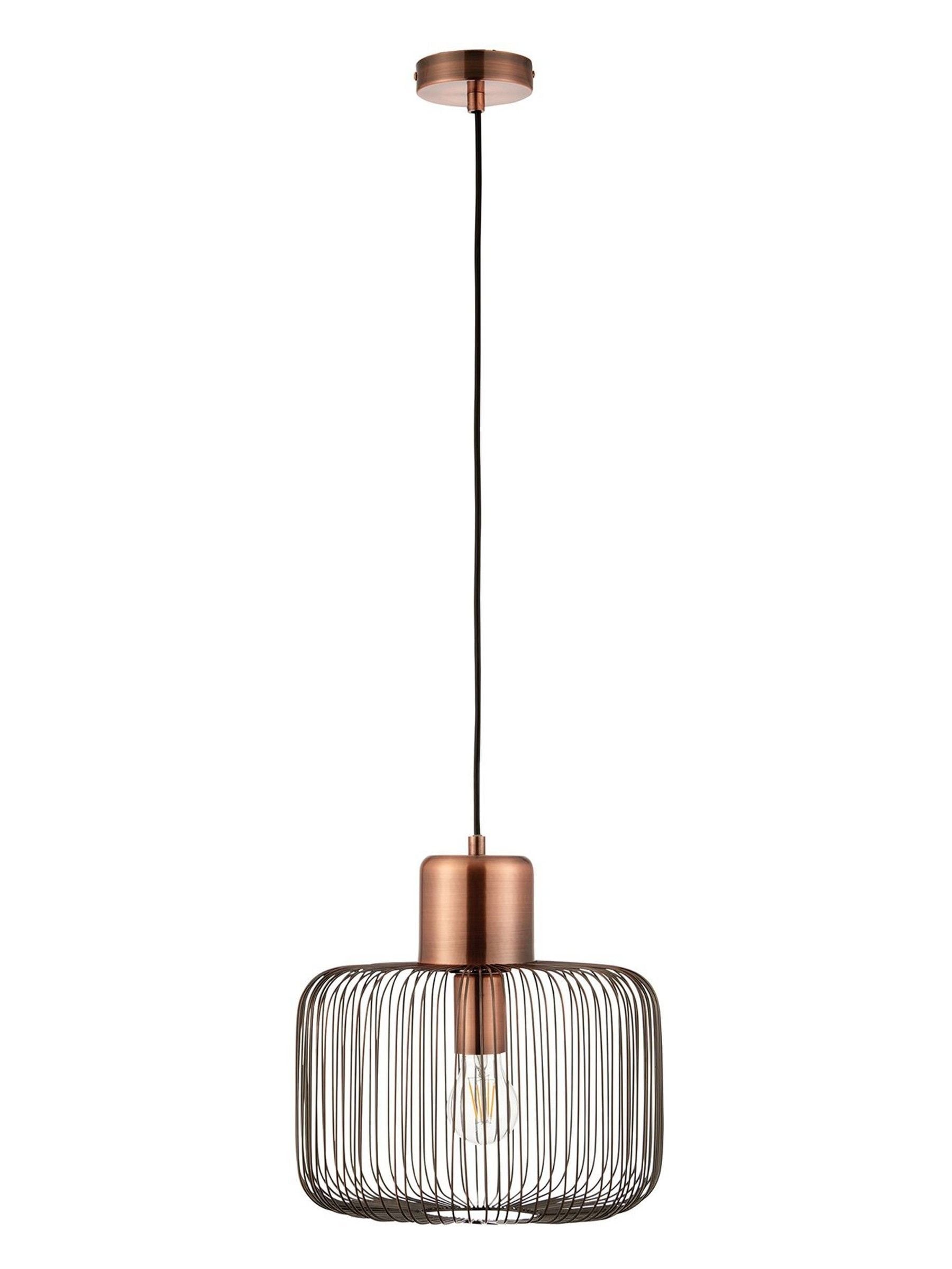 Gallery Home copper Nichol ceiling light pendant (British brand)