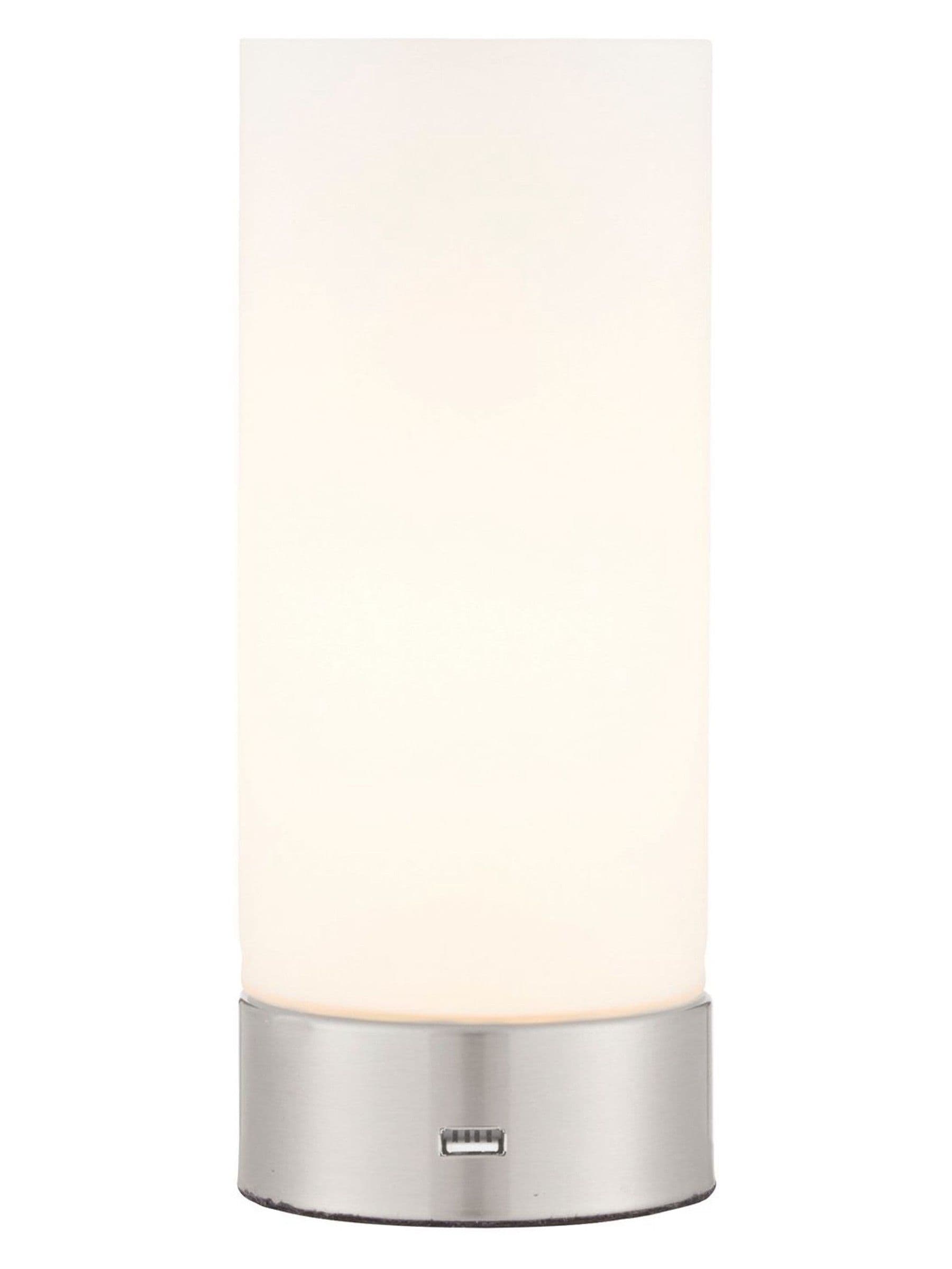 Gallery Home Silver Lara touch control table lamp, imported from the UK