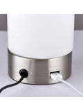 Gallery Home Silver Lara touch control table lamp, imported from the UK