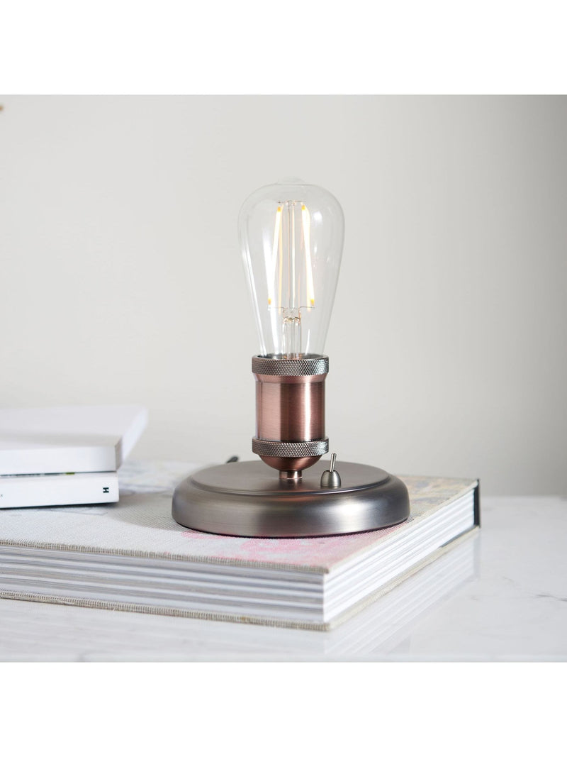Gallery Home Copper Halsy industrial table lamp - British product